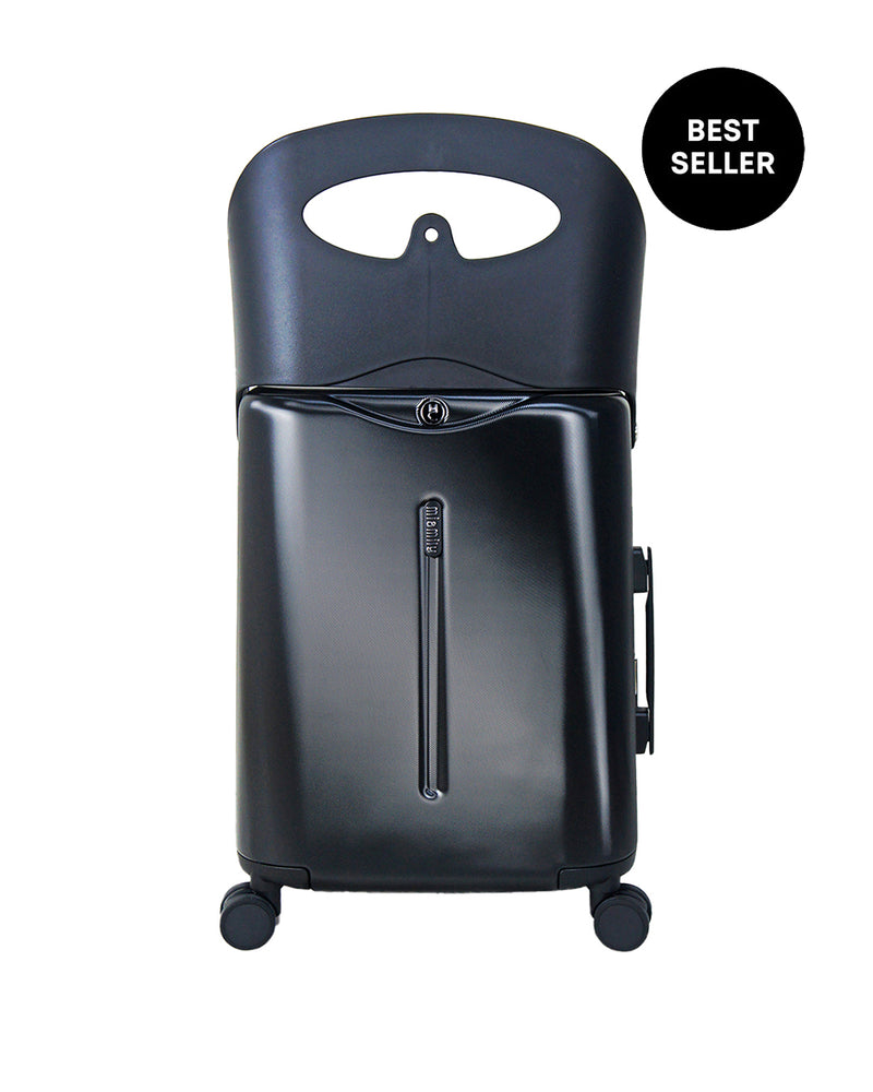 MiaMily Carry On suitcase with built-in seat for kids and adults